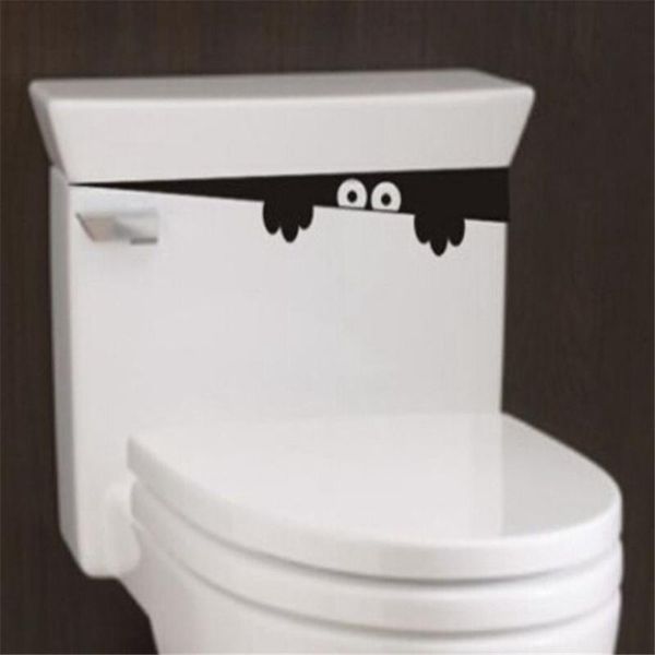 

wall stickers toilet sticker diy funny peep monster bathroom decal art removable home restroom decoration
