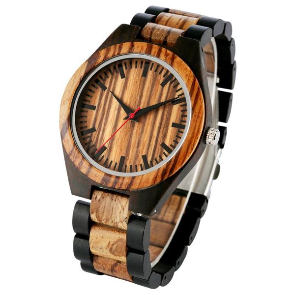 

wristwatches wood watch mens full natural band wooden watches male quartz men clock dropship relogio masculino, Slivery;brown