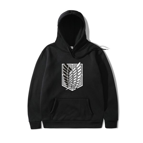 

giant pattern printed casual hoodie around animation, Black