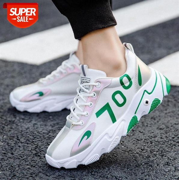 

casual sports shoes ins net red men's korean shoe thick-soled old #6u1j