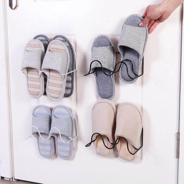 

clothing & wardrobe storage 1pcs iron shoe rackpaste rack shelf living room bathroom slippers shoes