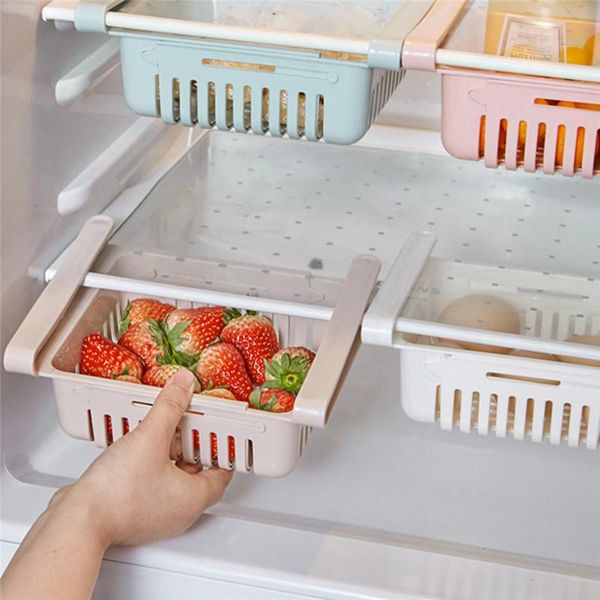 

storage drawers practical home kitchen fridge organizer rack portable food refrigerator fruit shelf box accessories