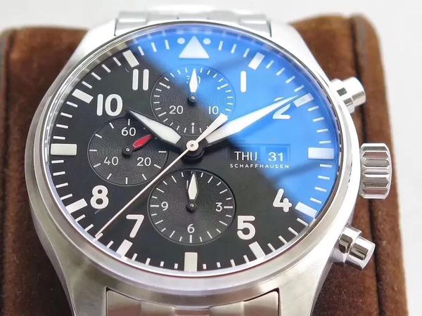 Мужские часы ZF motre be luxe 43X15 мм, Шанхайский механизм 7750, тонкий стальной корпус, роскошные часы, наручные часы