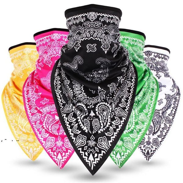 Sport Triangolo Sciarpa Ciclismo Bandana Escursionismo Campeggio Caccia Corsa Esercito Bici Bicicletta Tattica Airsoft Mezza maschera Bomboniera