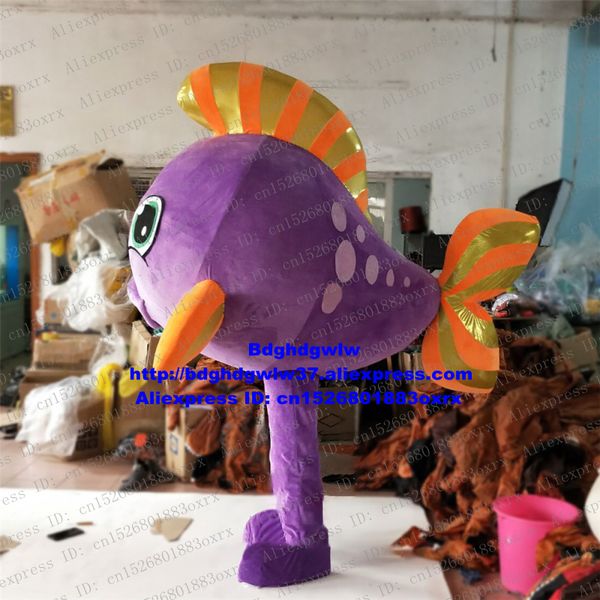 

mascot costumes purple goldfish gold fish common carp cyprinoid mascot costume cartoon character sales promotion popular campaign zx21, Red;yellow