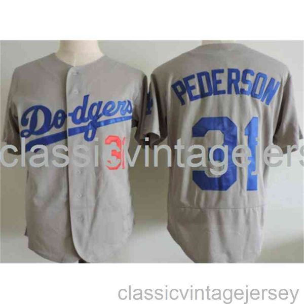 Ricamo Joc Pederson famosa maglia da baseball americana cucita uomo donna maglia da baseball giovanile taglia XS-6XL