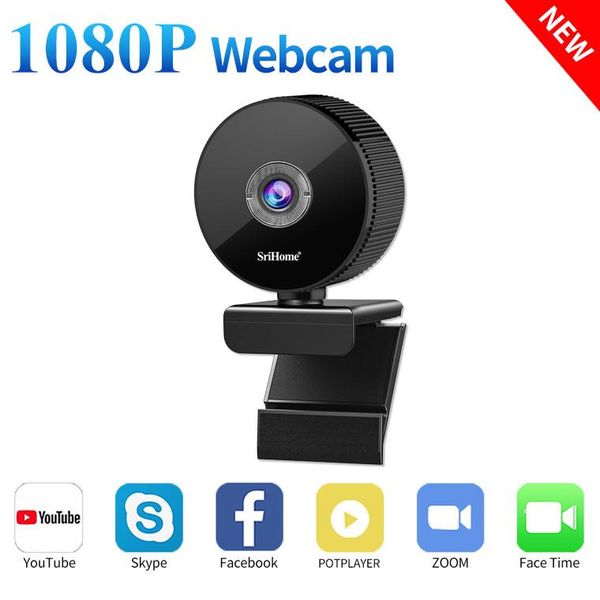 

sricam sh008 mini pc usb webcam full hd 1080p 2mp desklapvideo camera with microphone plug&play 110Â° viewing angle ip cameras