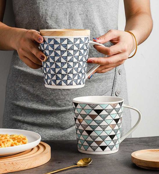 

mugs nordic creative mug ceramic big capacity coffee cup tea water