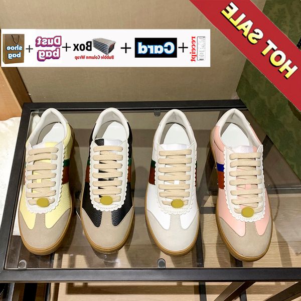 

shoes screener casual og dust bag receipt dirty sneaker italy leather green red black designer luxurys men women