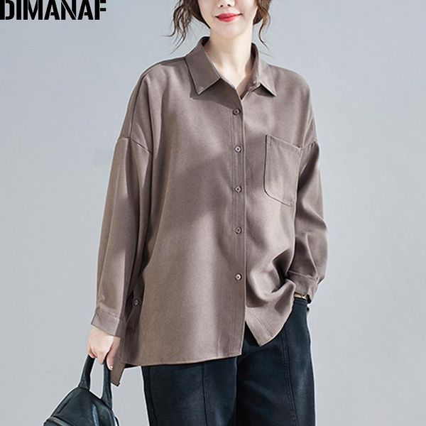 

women's blouses & shirts dimanaf plus size women blouse shirt basic lady tunic long sleeve clothing vintage cotton casual loose spring, White