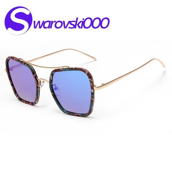 

polarizing goggles with fashionable design sunglasses star trend men's colorful metal frame glasses, White;black