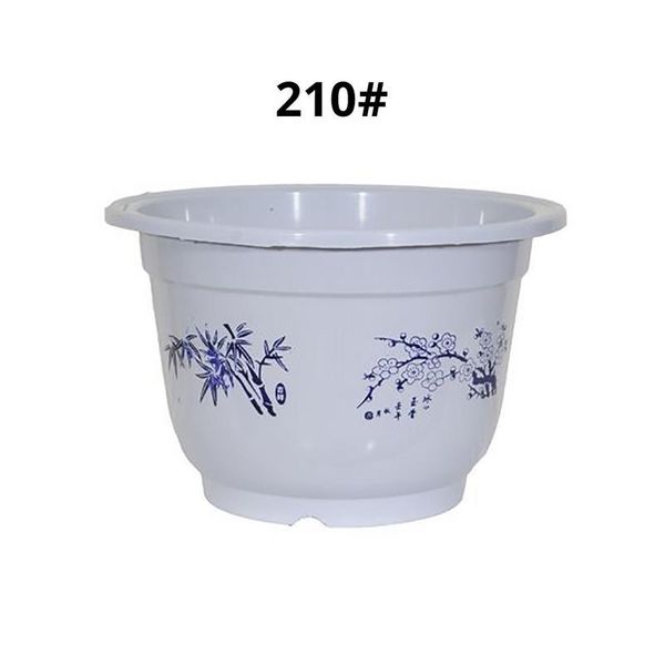 

vases chinese style simulation blue and white porcelain plastic flower pot