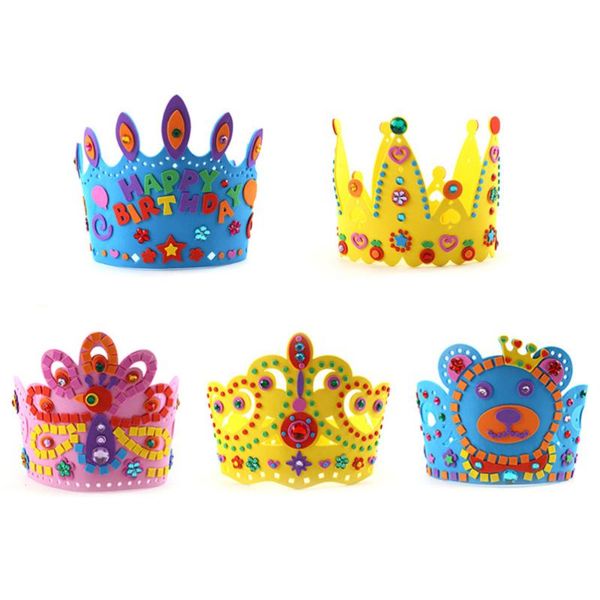 

party hats 5pcs cake birthday kids crown hat toys for boys girls