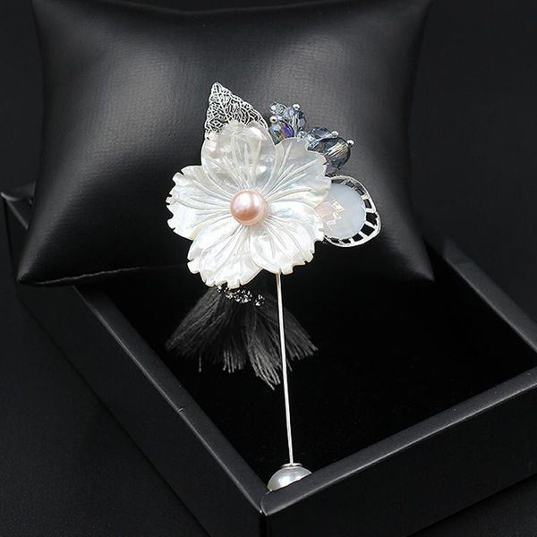 

pins, brooches feminist lapel pin brooch rhinestone shell tassel suit tuxedo corsage wedding luxury designer jewelry for women gifts nurses, Gray