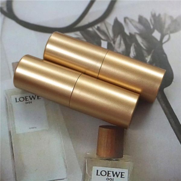 

wholesale 12.1mm empty gold/black lipstick bottle tubes containers lipblam bottles packaging package lip storage & jars