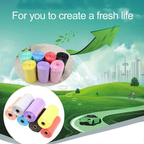 

dog car seat covers waste bag 6 rolls/90pcs clean plastic pet pick-up refill garbage poop cat