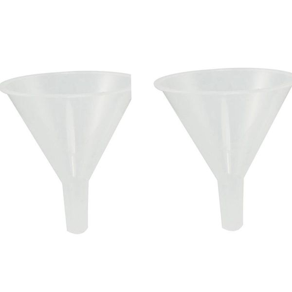 

pcs 150ml 31/32 inch mouth dia plastic filter funnel & 5 transparent pressing cosmetic bottle 50ml storage bottles jars