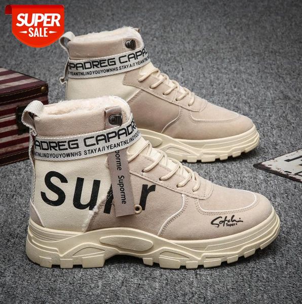 

martin boots men's shoes british style and velvet snow warm high-cotton tooling #hk2r