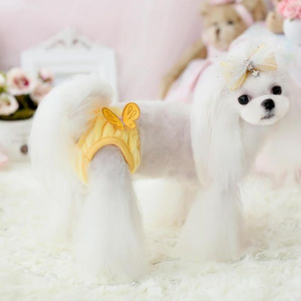 

dog apparel transer pet clothes dogs butterfly physiological pants velvet breathable underwear 3.14