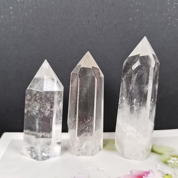 

decorative objects & figurines + good quality 2021 natural 5cm-7cm white clear quartz crystal wand point column sceptres pillar healing r