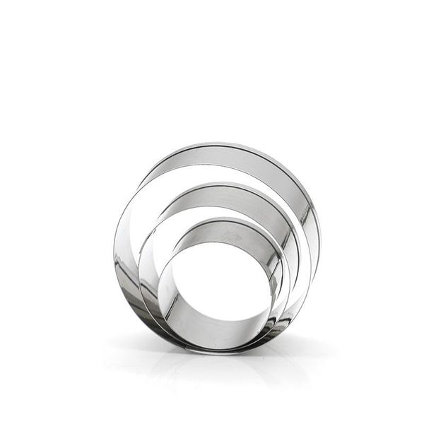 

baking moulds chocolate mousse fondant cookie cutter stainless steel round tools