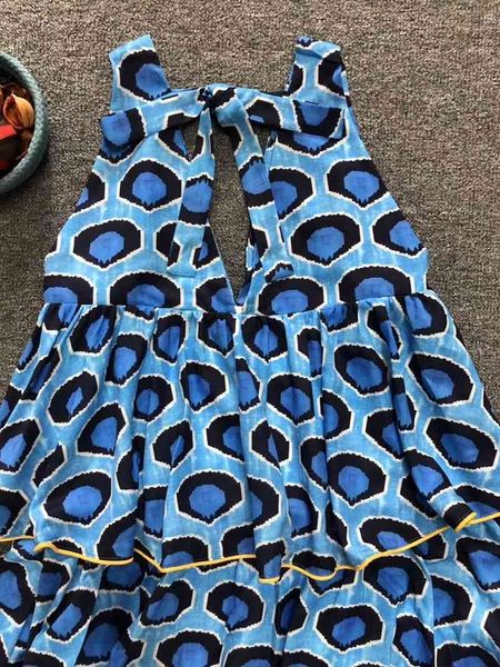 

dress v-neck summer casual women polka dot print back bow elegant sleeveless cacading ruffle blue dress beach, Black;gray