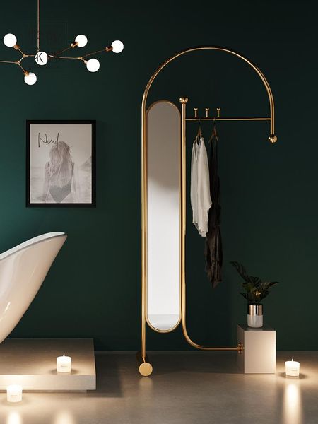 

christmas decorations gy coat rack floor clothes integrated nordic dressing mirror full-length storage with