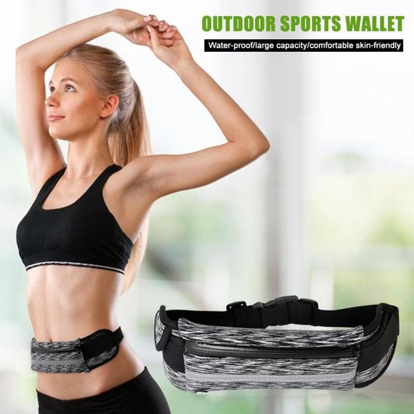 

waist bag running sports belt pouch 6 inch waterproof band pocket for pocketing mobile phone private goods outdoor bags
