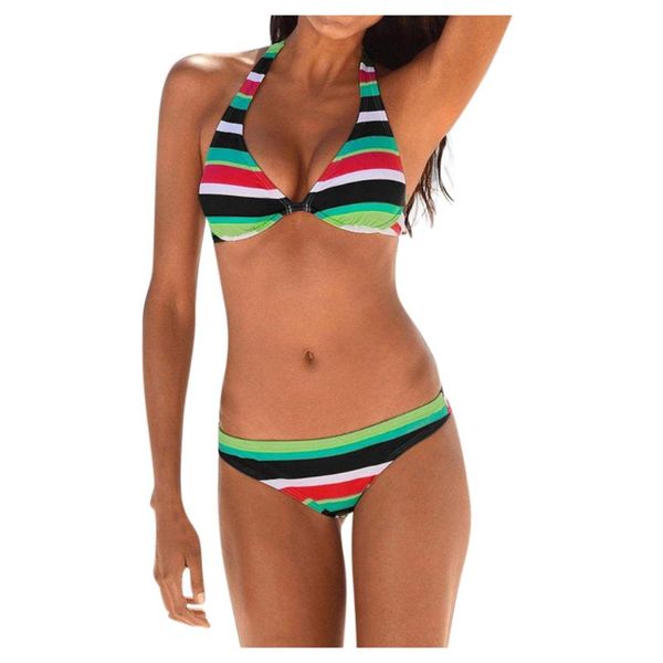 

women's swimwear two piece boho print brazilian bikini set high cut swimsuit push-up soft quick-drying summer beachwear #z, White;black