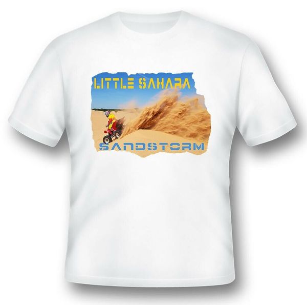 

little sahara desert sandstorm black or white tee, White;black