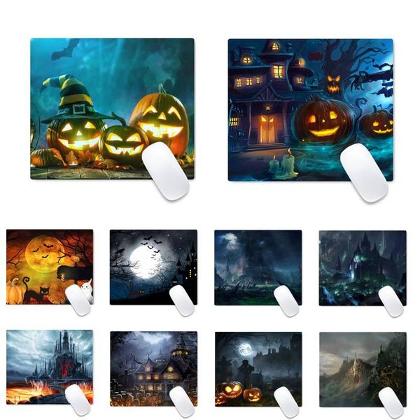 

mouse pads & wrist rests haunted house natural rubber gaming mousepad desk mat table protect game office work pad non-slip lapcushion
