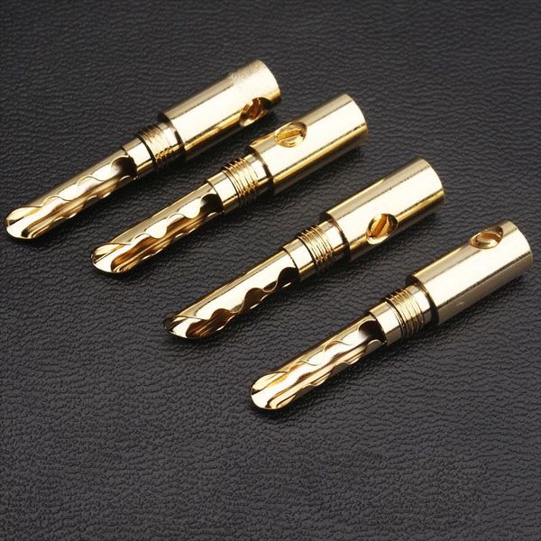 

smart power plugs hifi audio video gold plated banana bfa plug speaker cable wire connector