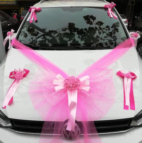 

wedding car decorative artificial flowers knot centerpieces articles silk flower decoration fake & wreaths