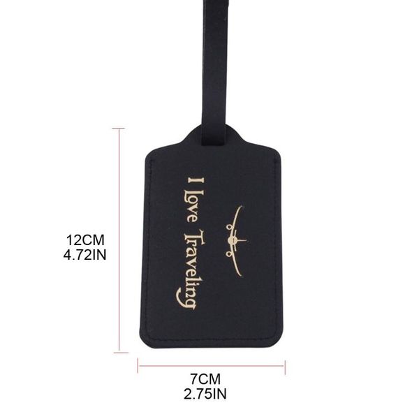 

card holders q1qa luggage tag pu leather case name bag tags for travel suitcase with id labels, Brown;gray
