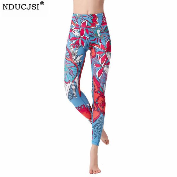 

women's leggings nducjsi high waist fitness theÂ floralÂ legging women workout push up digital printing gym jeggings polyester sportswear, Black