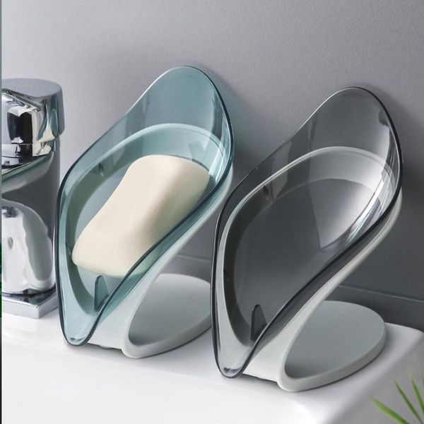 

soap dishes leaf shape box bathroom holder dish storage plate tray case gadgets