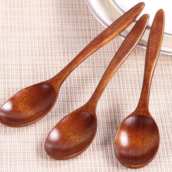 

spoons 1pcs japanese style wooden spoon soup teaspoon honey cuisine kitchen cooking utensil for catering table dinnerware