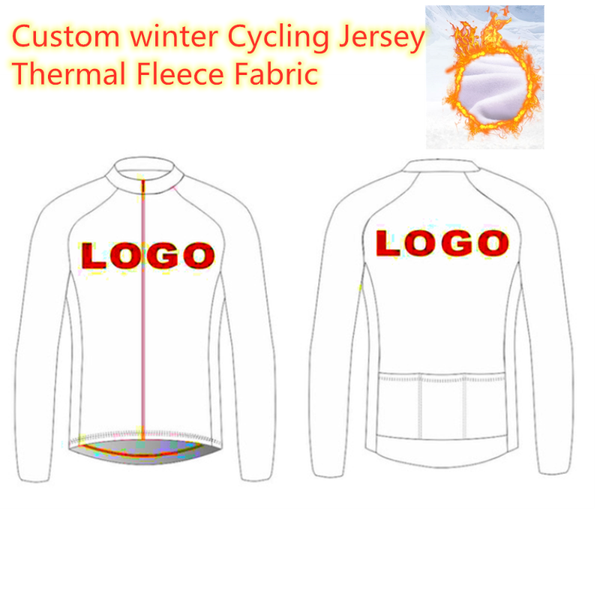 

racing sets thermal fleece winter long sleeve jerseys cycling competition grade custom design sports, Black;blue