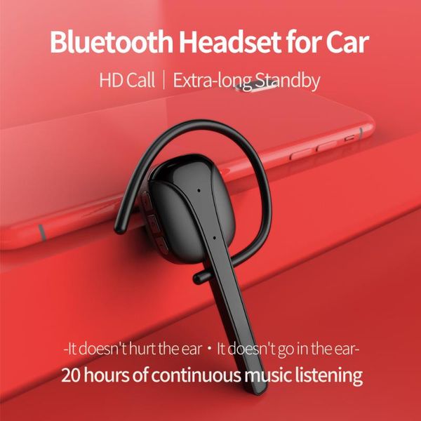 

headset 5.0 earphone wireless handsearpiece single ear hd calls headphones earbud long standby cell phone earphones