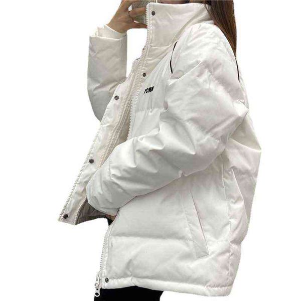 

winter coat cotton padded et female student korean loose short bread suit fashion, Black