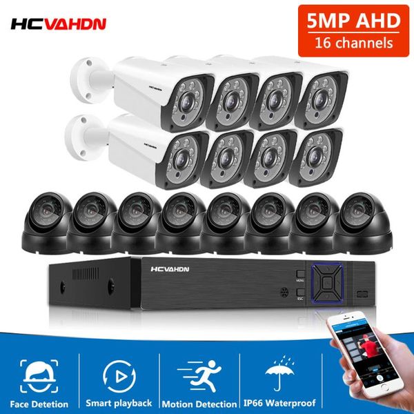 

h.265 16ch poe cctv security camera system dvr kit outdoor waterproof ip surveillance video wireless kits