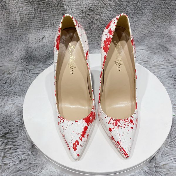 

dress shoes 12cm red graffiti high heels women's , white 10cm shoes, women's , large wedding shoes 4 zkg6, Black