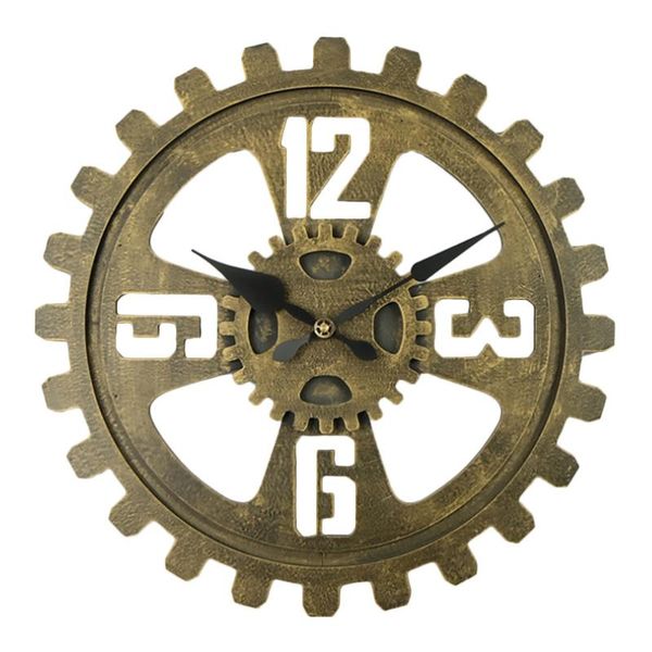 

wall clocks metal hanging clock household decorative gear adornment