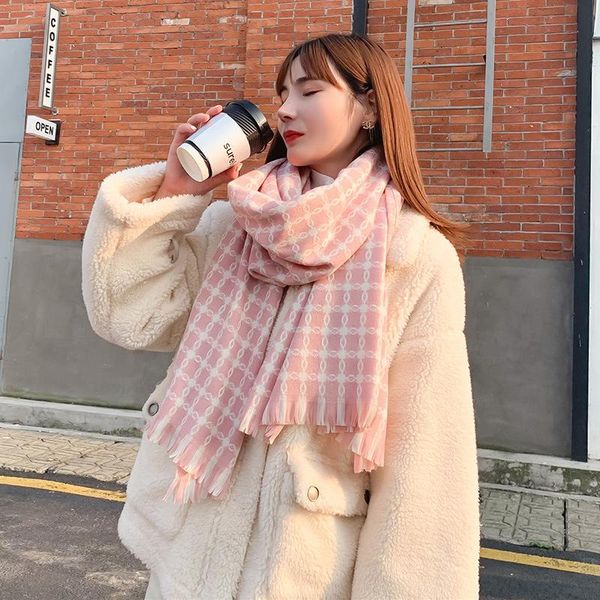 

scarves winter scarf female autumn, style, cold protection, warm and comfortable tassels shawls wraps custom wholesale stole bufanda, Blue;gray