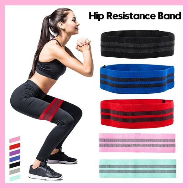 

resistance bands 1pc for legs bunon-slip elastic booty 3 levels workout men women squat glute hip training