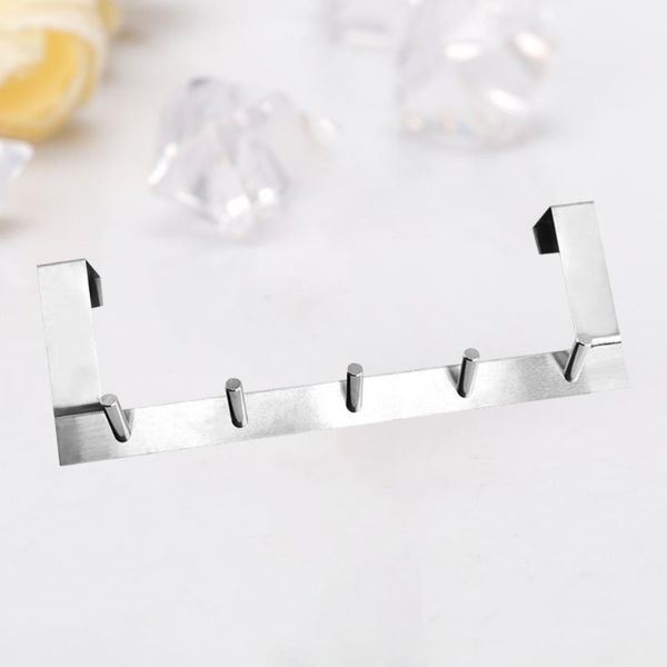 

hooks & rails stainless steel over the door hook creative hanger organizer rack for coat towel bag (large)