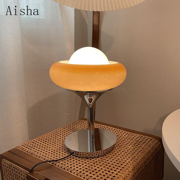 

table lamps modern design space age lamp medieval times vintage desk lights for bedroom bedside yolk glass e27 light