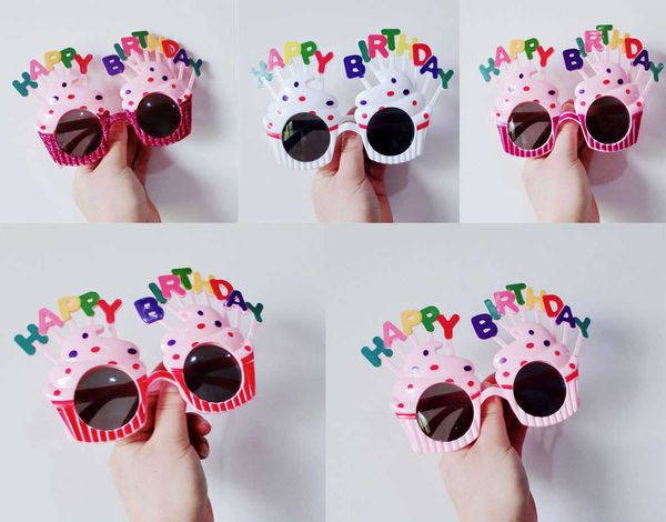 

the same party sunglasses children funny ice cream glasses toys selfie props, Blue