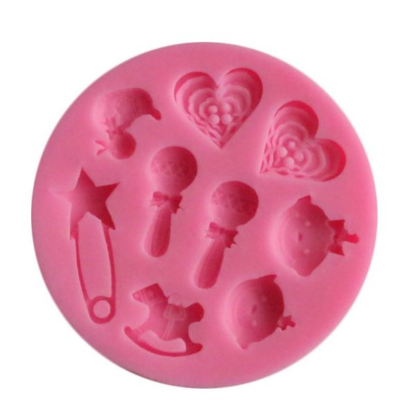 

cake tools 3d fondant silicone gift baby series chocolate mould party decorating
