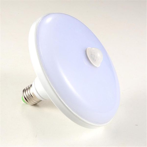 

bulbs 1pcs ufo shape led bulb 20w 30w 35w auto detector e27 220v spotlight pir infrared motion sensor smart lamp night light